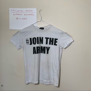 Deadstock Balmain Paris #Join The Army T-Shirt